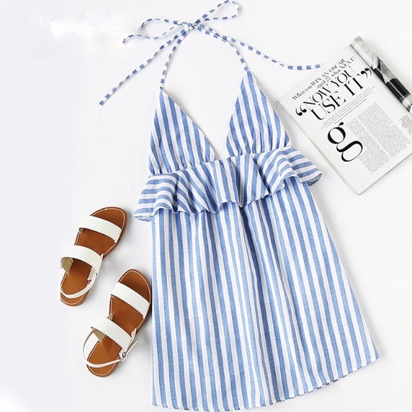 Hanakini Beachwear Dresses & Skirts - Last One• NWT• Seas the Day• Ruffle Dress